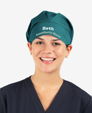 Load image into Gallery viewer, Bouffant Printed Personalised Scrub Cap