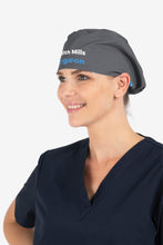 Load image into Gallery viewer, Hello my name is... Printed Elastic Back Scrub Cap