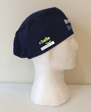 Load image into Gallery viewer, Hello my name is... Printed Elastic Back Scrub Cap