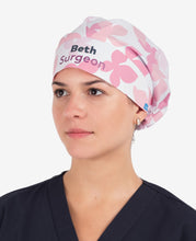 Load image into Gallery viewer, Bouffant Printed Personalised Scrub Cap