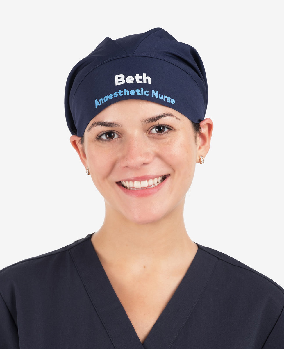 Hello my name Printed Bouffant Cap – - Main Image