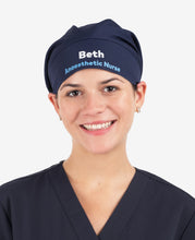 Load image into Gallery viewer, Bouffant Printed Personalised Scrub Cap