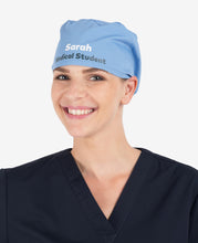 Load image into Gallery viewer, Printed Elastic Back Scrub Cap