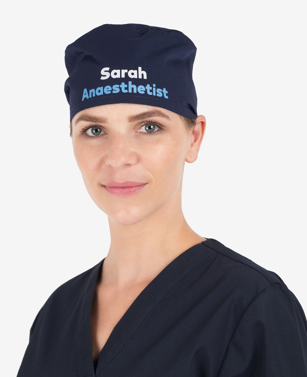 Your Logo Printed Elastic Back Scrub Cap