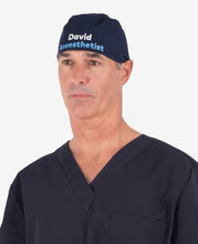 Load image into Gallery viewer, Printed Personalised Tie Back Scrub Cap