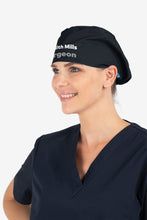 Load image into Gallery viewer, Hello my name is... Printed Elastic Back Scrub Cap