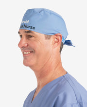 Load image into Gallery viewer, Printed Personalised Tie Back Scrub Cap